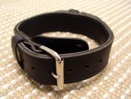 Labrador leather agitation dog collar with handle 